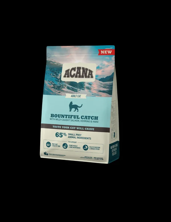 acana cat bountiful catch 340gr salmone, aringa, nasello e trota