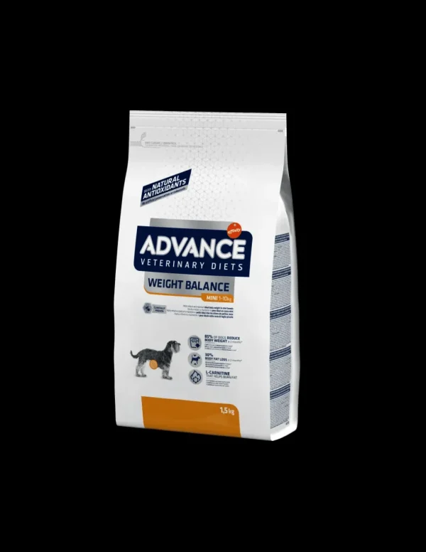 advance dog diet 1,5kg weight balance mini