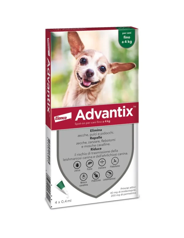 advantix dog fino 4kg 4 fiale