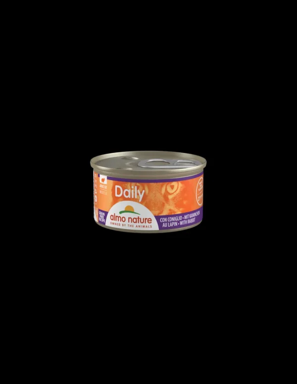 almo cat daily lattina 85gr mousse con coniglio 157