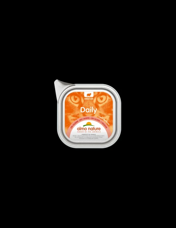 almo cat daily vaschetta 100gr pate' con salmone 352
