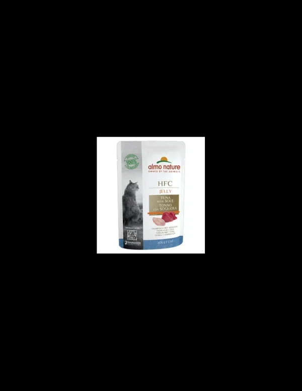 almo cat hfc jelly busta 55gr tonno e sogliola 5041
