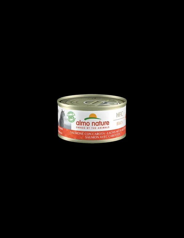 almo cat hfc jelly lattina 70gr salmone e carota 5032h