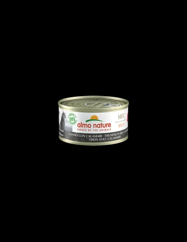 almo cat hfc jelly lattina 70gr tonno e calamari 5019h