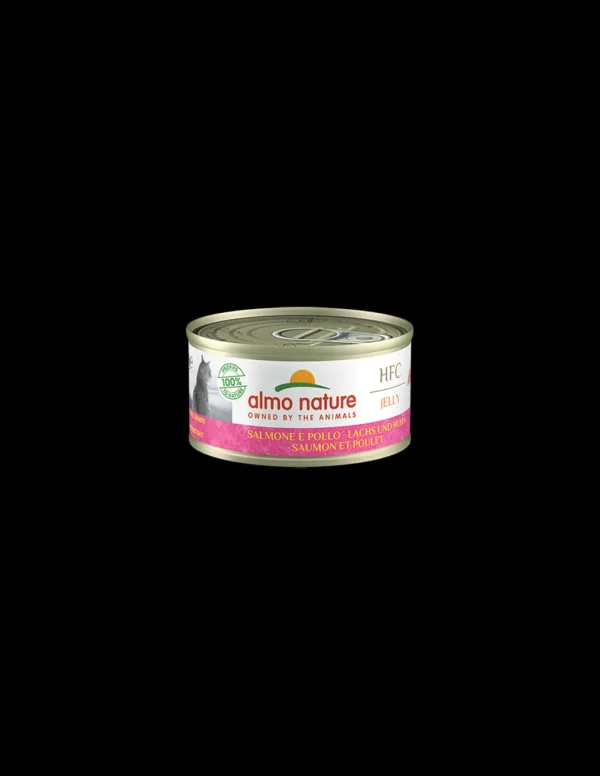 almo cat hfc jelly lattina 70gr salmone pollo 5030h
