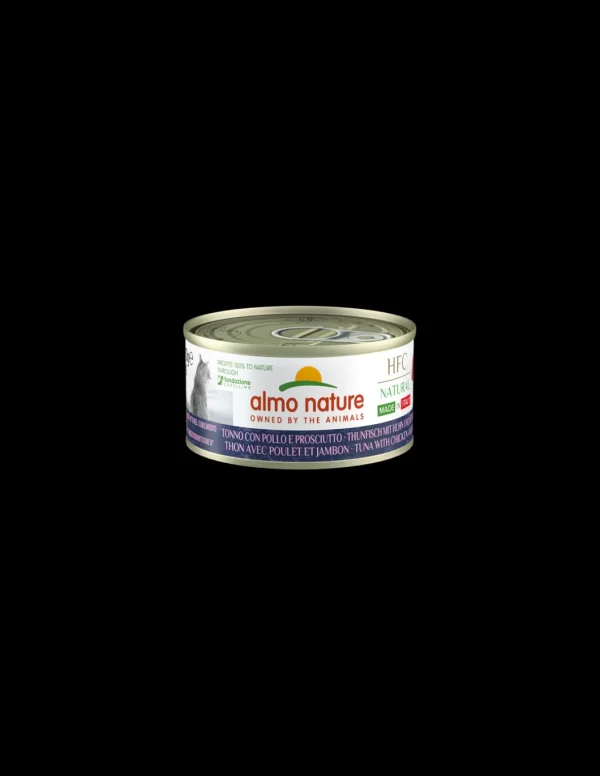 almo cat hfc natural lattina 70gr tonno pollo e prosciutto 5081h
