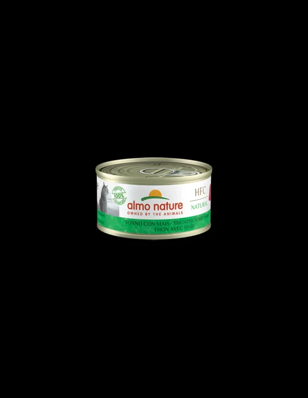 almo cat hfc natural lattina 70gr tonno con mais 5033h