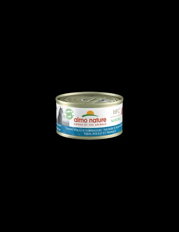 almo cat hfc natural lattina 70gr tonno pollo formaggio 5080h