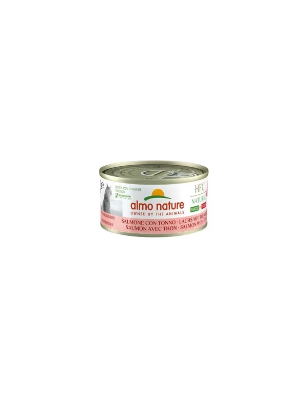 almo cat hfc natural made in italy limited edition lattina 70gr salmone con tonno 5485h