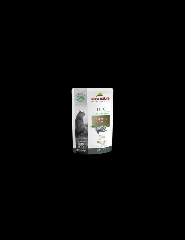 almo cat hfc natural plus busta 55gr sardine 4705