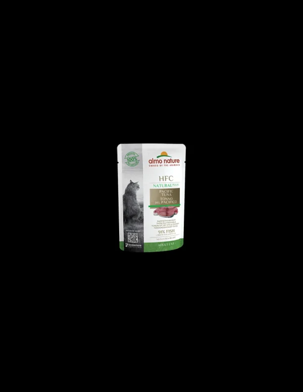 almo cat hfc natural plus busta 55gr tonno del pacifico 4702