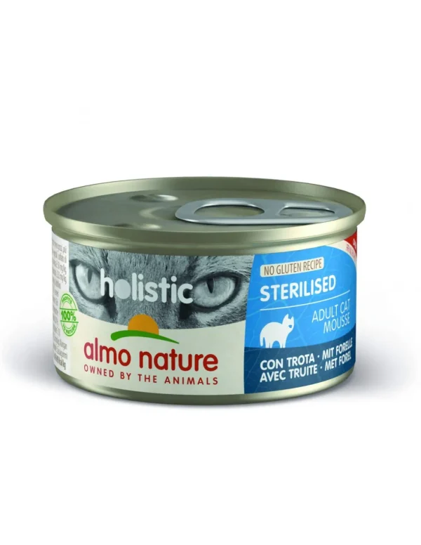 almo cat holistic functional lattina 85gr sterilised trota 111
