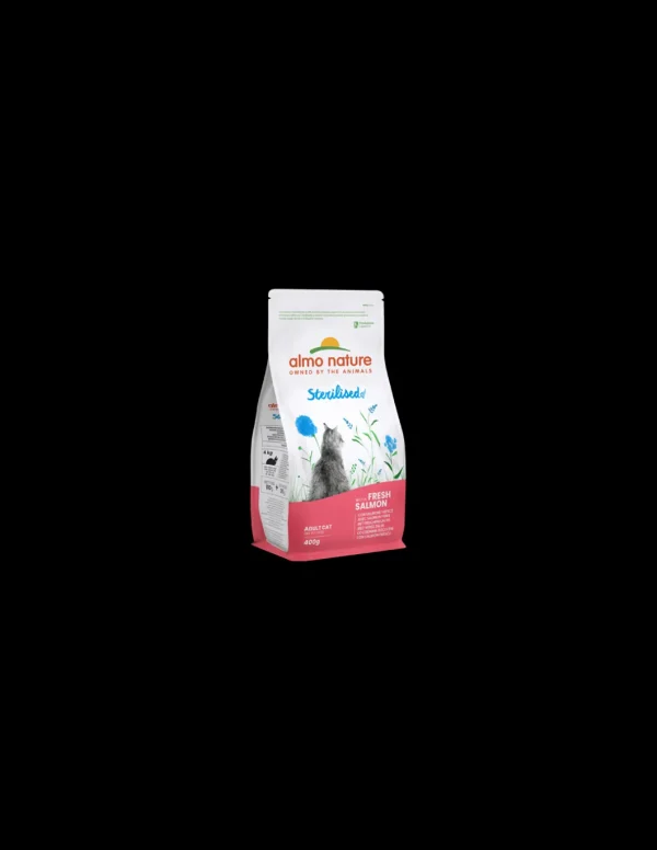 almo cat holistic functional fresh 400gr sterilised salmone e riso 661