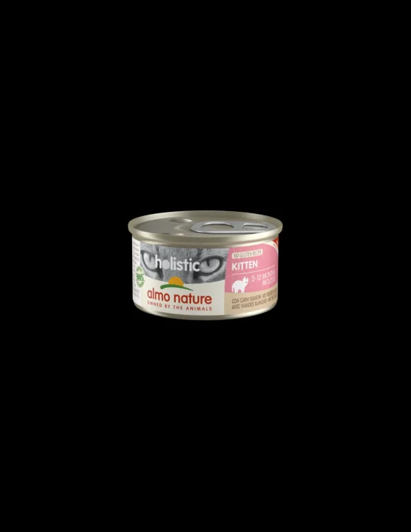 almo cat holistic lattina 85gr kitten con carni bianche 131