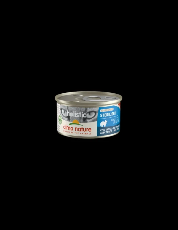 almo cat holistic lattina 85gr adult con trota 124