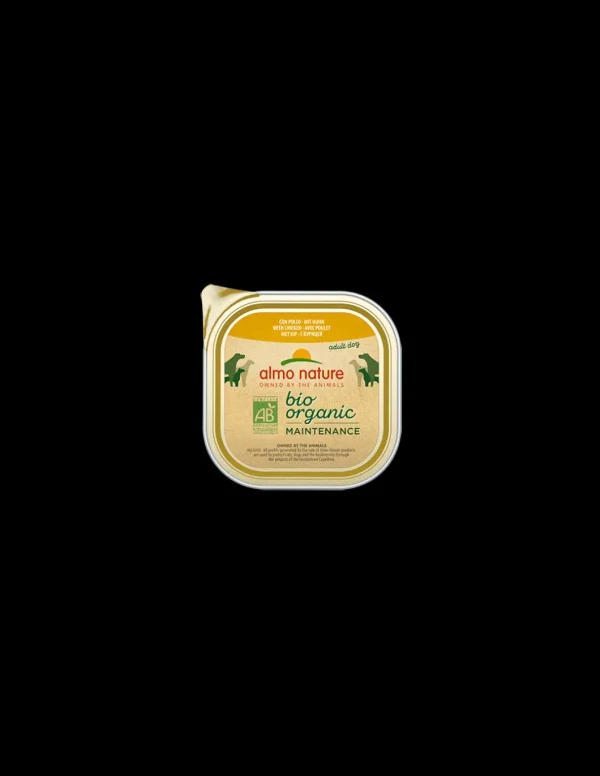 almo dog biorganic pate' vaschetta 300gr con pollo 258