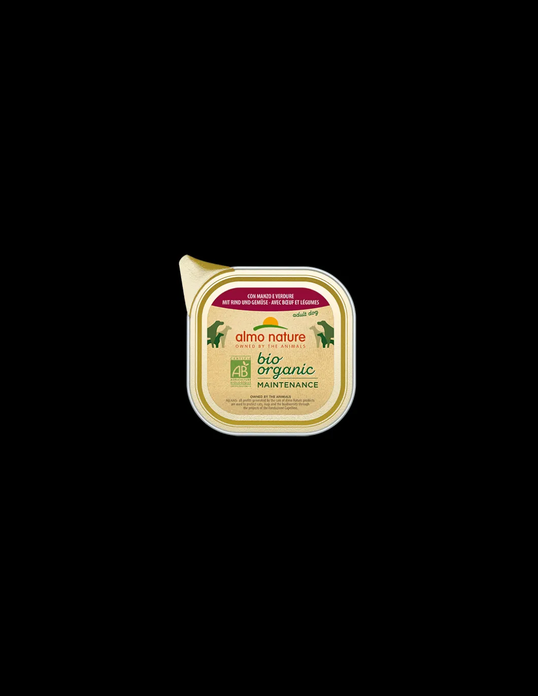 almo_dog_biorganic_pate_v_0-2.webp almo dog biorganic pate' vaschetta 100gr con manzo e verdure 303