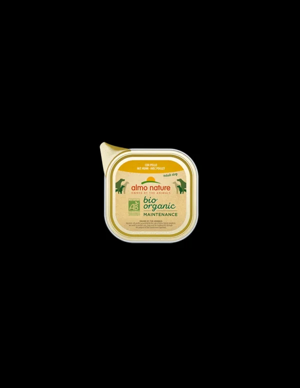 almo dog biorganic pate' vaschetta 100gr con pollo 262