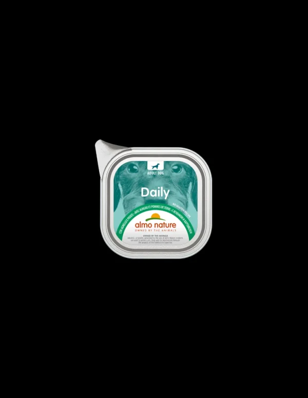 almo dog daily pate' vaschetta 300gr agnello e patate 230