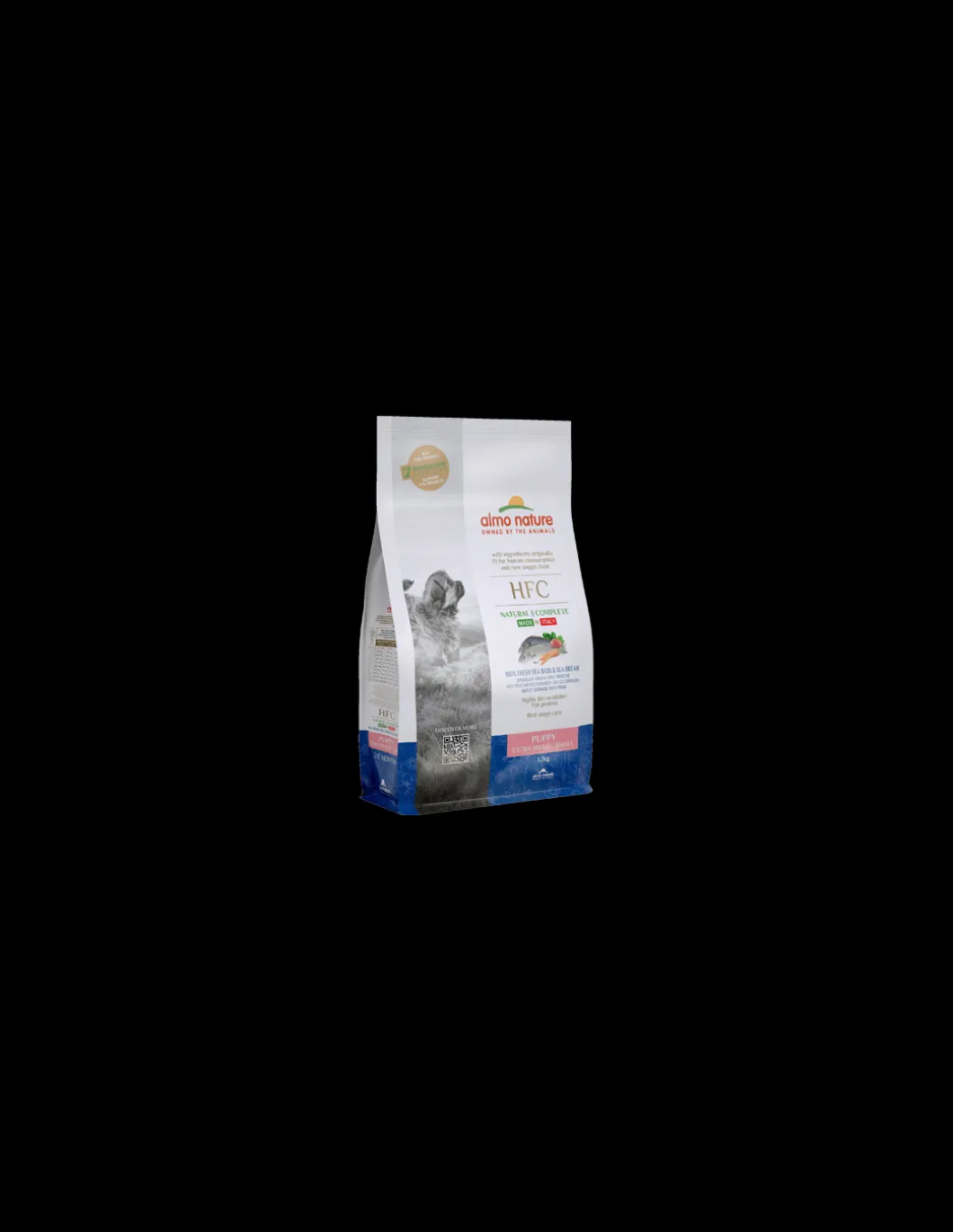 almo_dog_hfc_natural_gr_p_0.webp almo dog hfc natural 300gr puppy xs-s spigola e orata
