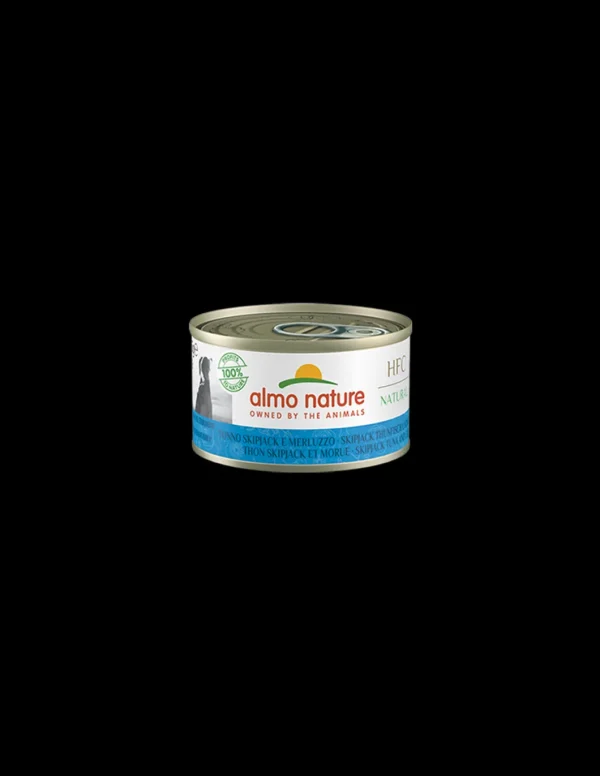 almo dog hfc natural lattina 95gr tonno skipjack e merluzzo 5503