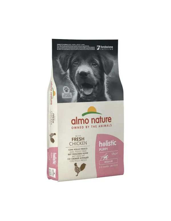 almo dog holistic fresh 12kg puppy medium pollo riso 740