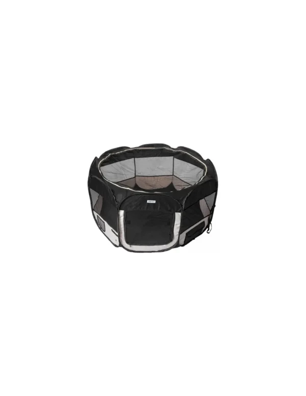 AQPET FRIENDS RECINTO BOX IN TESSUTO PIEGHEVOLE 115X61CM COLORE NERO 1266