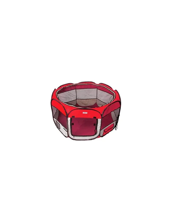 AQPET FRIENDS RECINTO BOX IN TESSUTO PIEGHEVOLE 115X61CM COLORE ROSSO 126