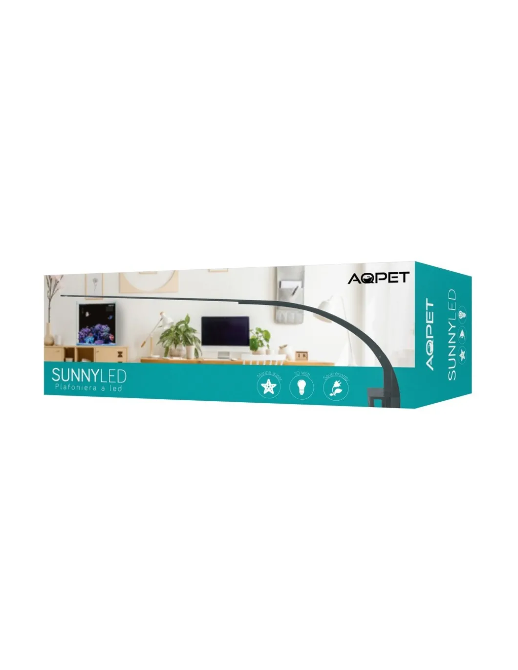 aqpet_sunny_plafoniera_le_0.webp aqpet sunny plafoniera led x5 col. nero per acquari d'acqua dolce 1028