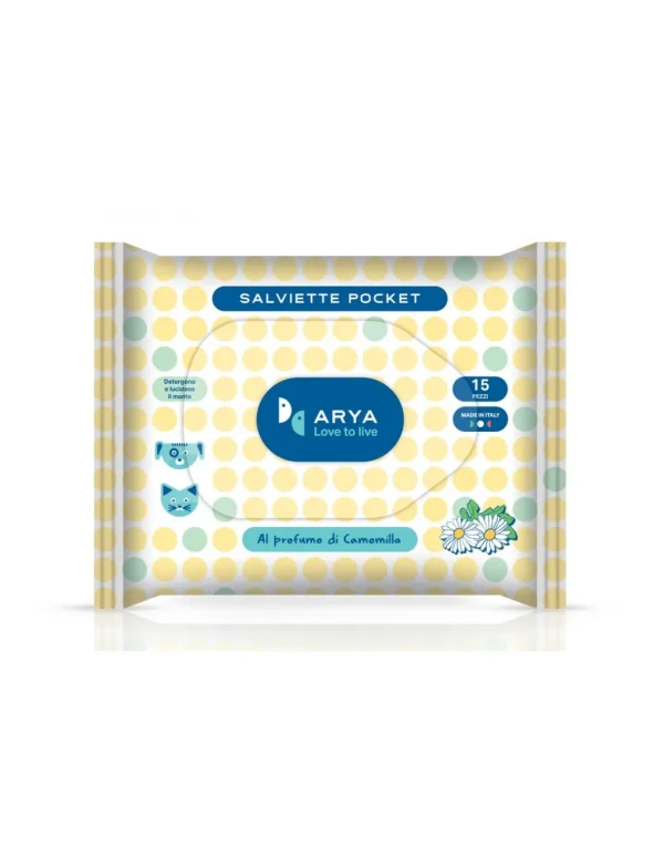 arya salviette pocket 15pz camomilla trpcar.cnsal07
