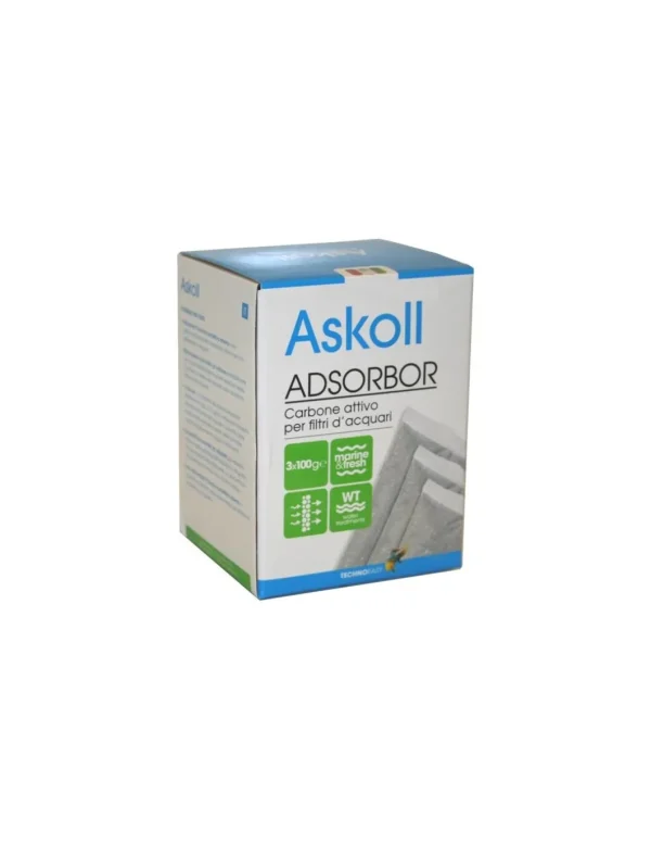askoll adsorbor 3x100g carbone attivo