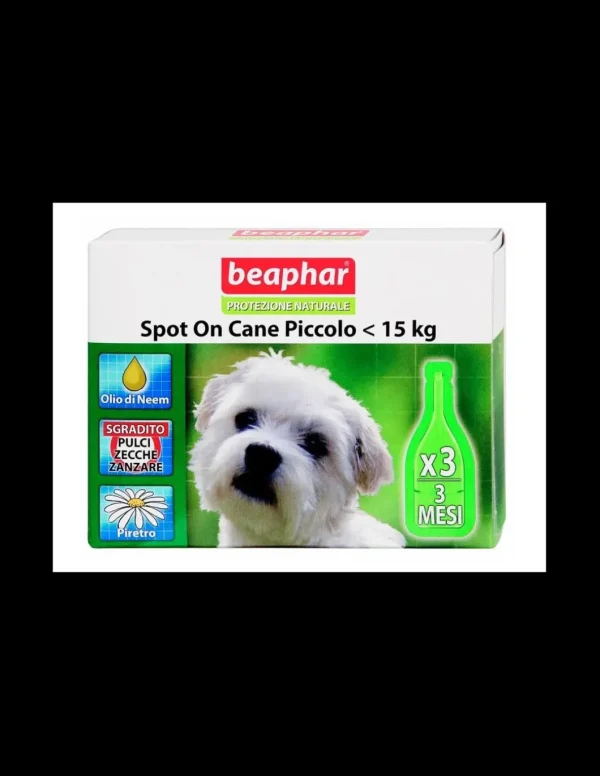 beaphar spot on cane piccolo -15kg 3 fiale