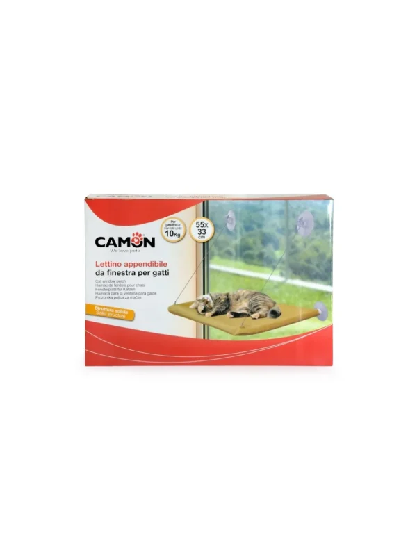 camon cat lettino appendibile da finestra con ventose