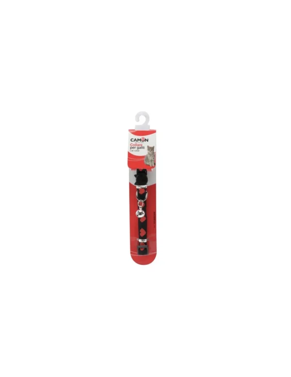 camon collare gatto con cuori