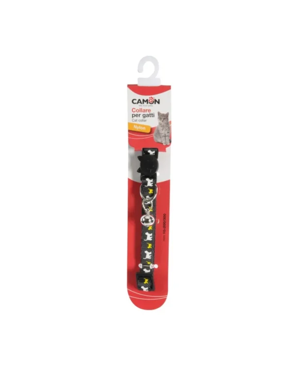 camon collare gatto in nylon con stampa