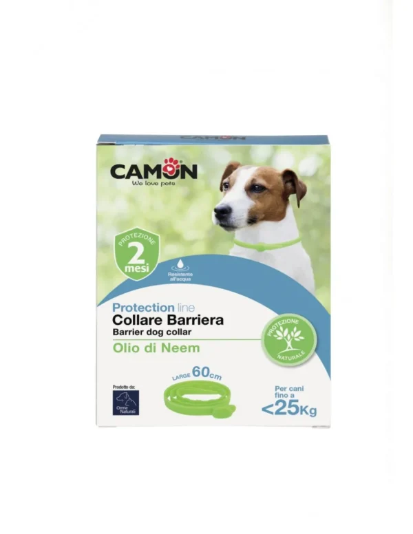 camon orme naturali collare all'olio di neem per cani taglia piccola