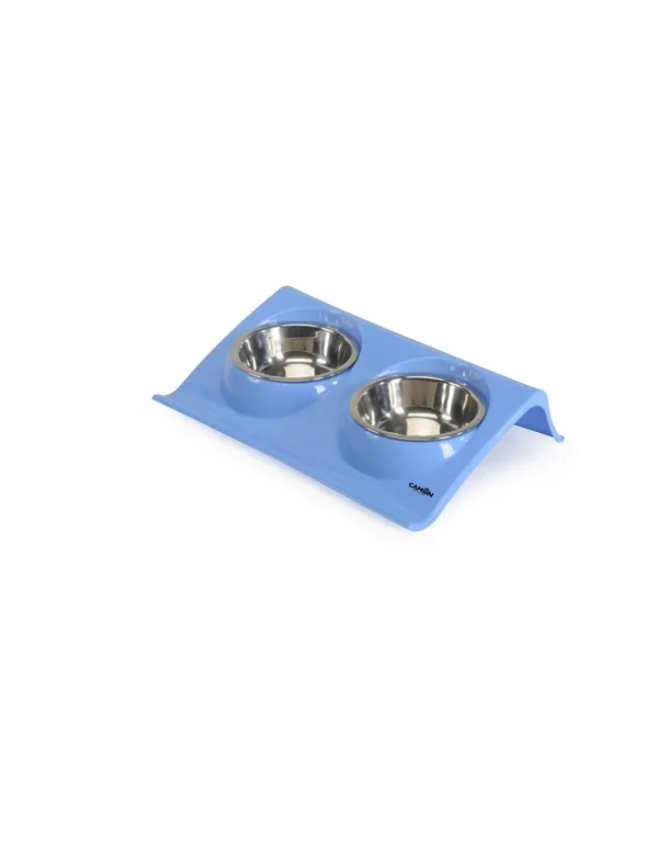 camon vassoio con ciotole in acciaio 300ml