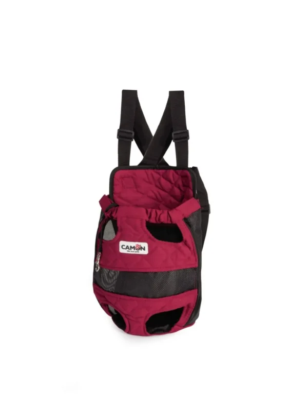 camon zainetto pet pocket rosso trapuntato large
