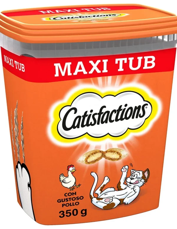 catisfaction cat snack maxi tub pollo 350gr 434059