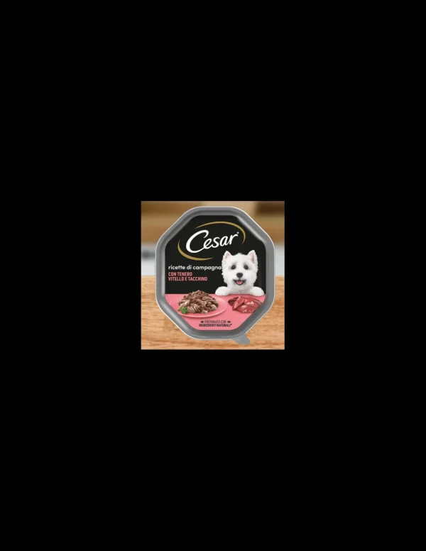 cesar 150gr ricette di campagna vitello e tacchino 358215