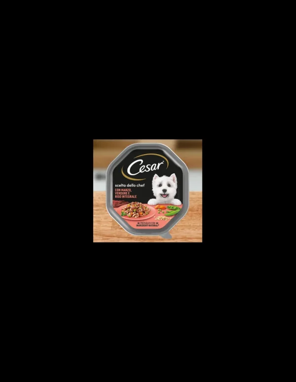 cesar 150gr scelta dello chef manzo alla griglia riso int/verdure 358234