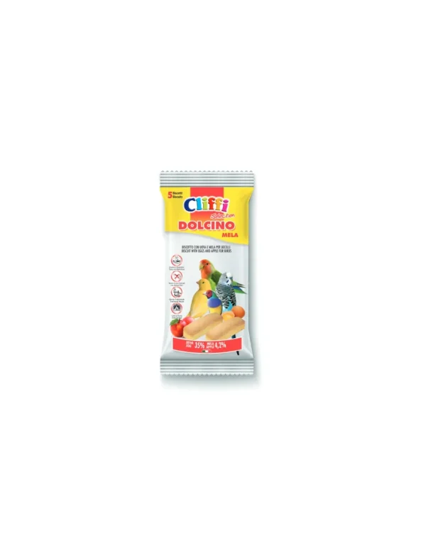 cliffi biscotti dolcino uccelli uovo mela 35gr 130105312