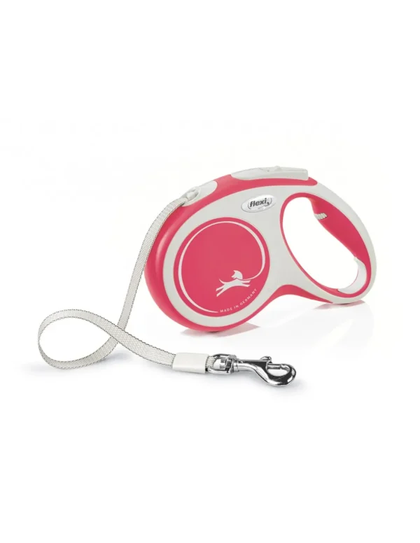croci c5055034 flexi guinzaglio new comfort tape m max 25kg fettuccia 5m rosso c5055034 (ex c5055671)