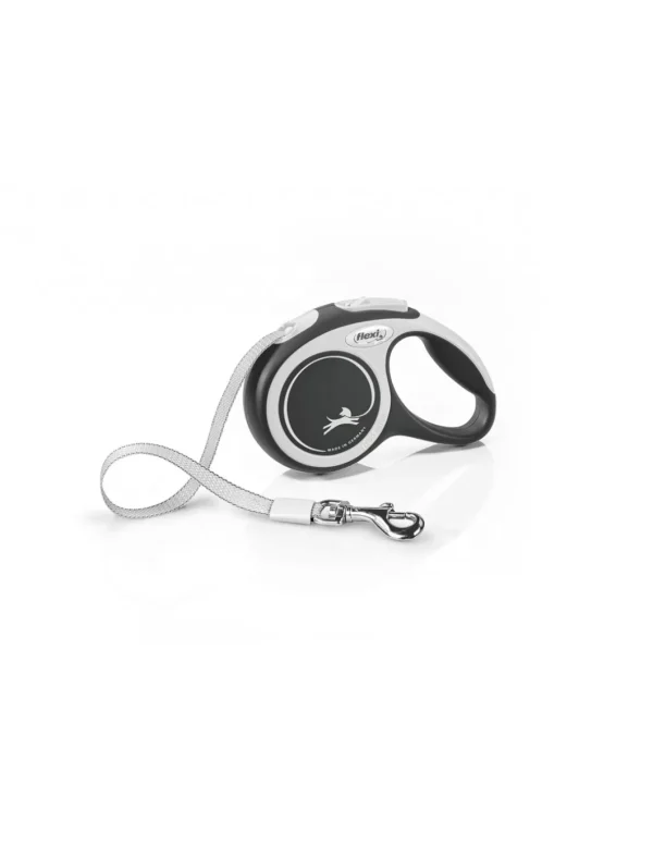 croci c5055618 flexi guinzaglio new comfort tape xs max 12kg fettuccia 3m nero (ex c5055829)