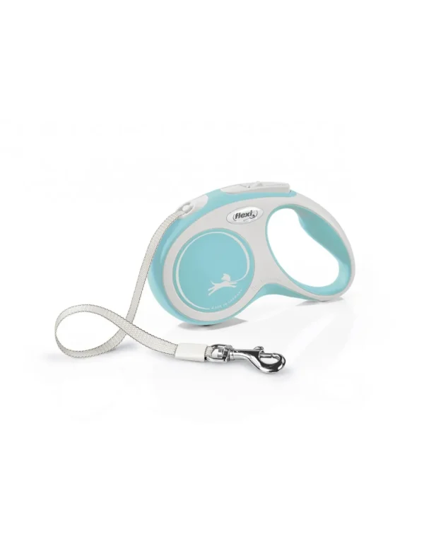 croci c5055619 flexi guinzaglio new comfort tape s max 15kg fettuccia 5m azzurro (ex c5055837)