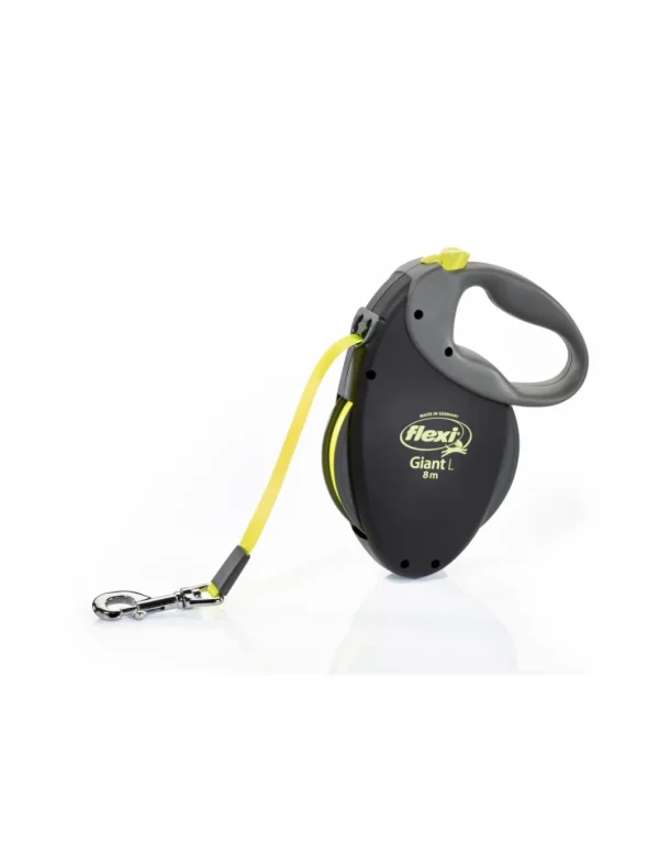 croci c5055684 flexi guinzaglio professional giant tape l fettuccia neon 8m nero c5055478