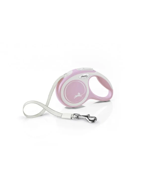 croci c5055612 flexi guinzaglio new comfort tape xs max 12kg fettuccia 3m rosa (ex c5055827)