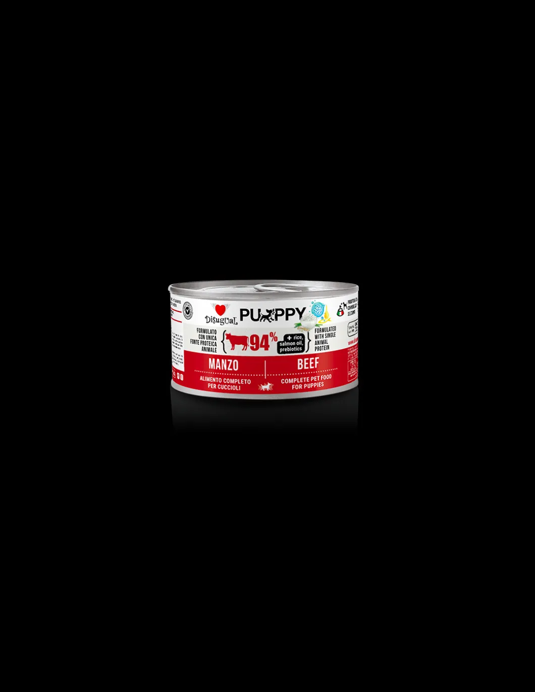 disugual_dog_puppy_lattin_0-2.webp DISUGUAL DOG PUPPY LATTINA MONOPROTEICO AL MANZO CON RISO 150GR DSGV140