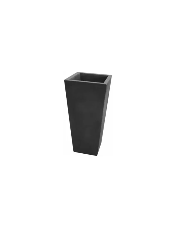 elim veca cache-pot genesis quadrato alto 85cm antracite ch302-h00q85