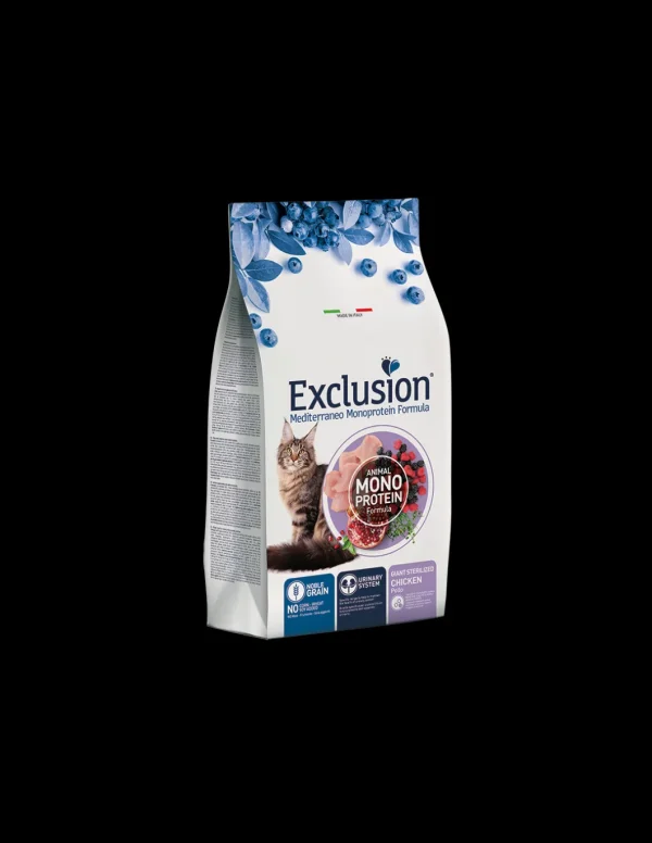exclusion cat 300gr monoprotein noble grain adult giant sterilized pollo ngcgc03